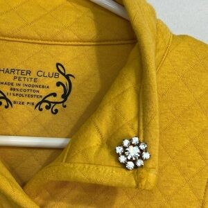 Repurposed clipon earrings turned into pins, tie tacks, brooches and pin buttons